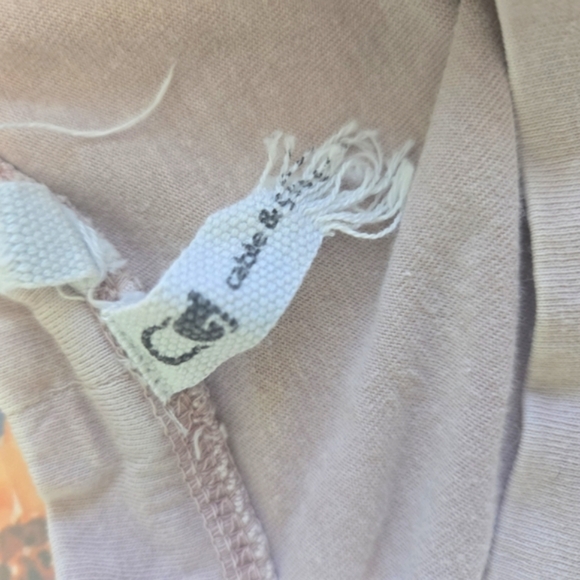 Cable & Gauge Soft Pink Women's Summer Top With Cut Out Back Size L - Picture 4 of 4